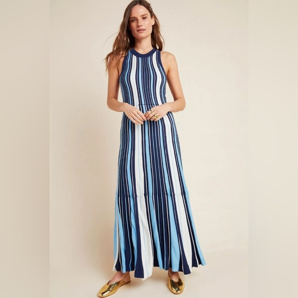 Maeve By Anthropologie Lisanne Sweater‎ Maxi Dress Women’s Size Small NWT - Picture 1 of 12